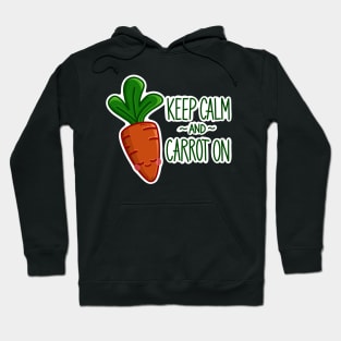 Calm Kawaii Carrot Positive Art Hoodie